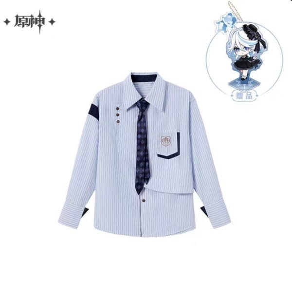Furina Theme Apparel: Striped Casual Shirt - Image 5