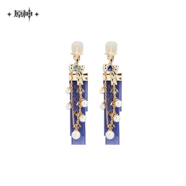 Furina Theme Apparel: Ribbon Bead Earrings - Image 5