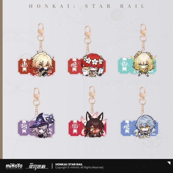 HSR Pom-Pom Gallery Series: Q Version Acrylic Keychain