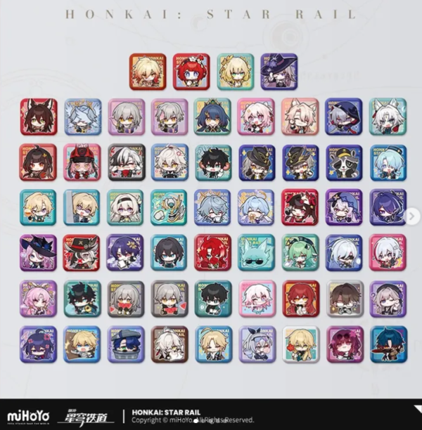 HSR Pom-Pom Gallery Series: Q Version Square Badge - Image 2