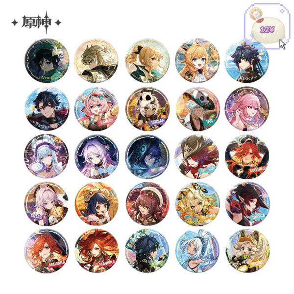 Genshin Impact Theme Series: Tinplate Badge