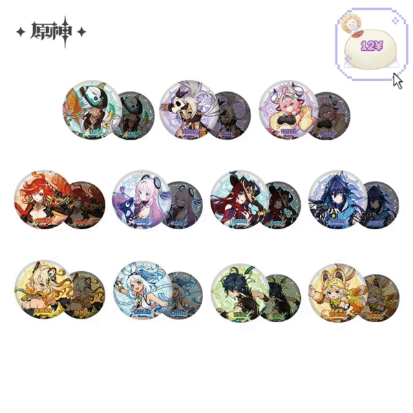 Natlan Theme Series: Tinplate Badge