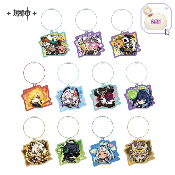 Q Ver Natlan Series: Acrylic Keychain