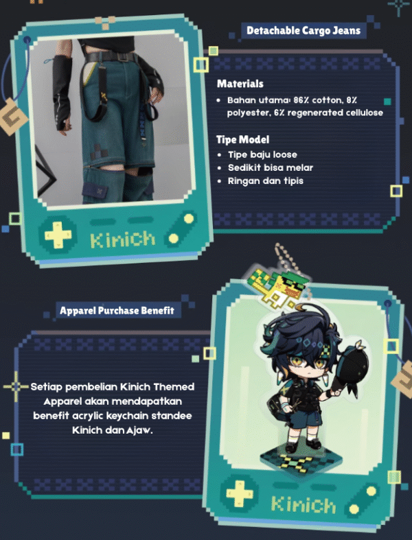 Kinich Theme Apparel: Detachable Cargo Jeans - Image 2