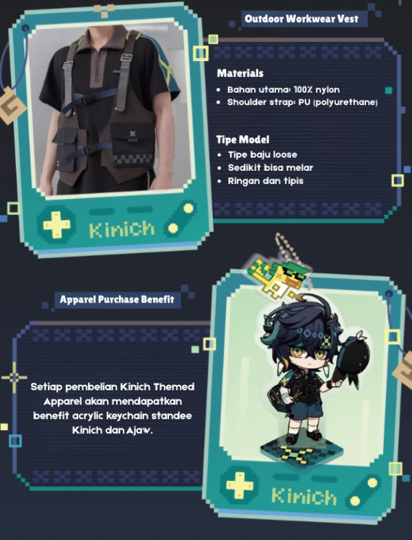 Kinich Theme Apparel: Outdoor Workwear Vest - Image 2