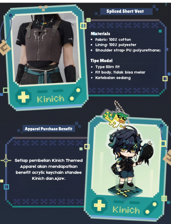 Kinich Theme Apparel: Spliced Short Vest - Image 3