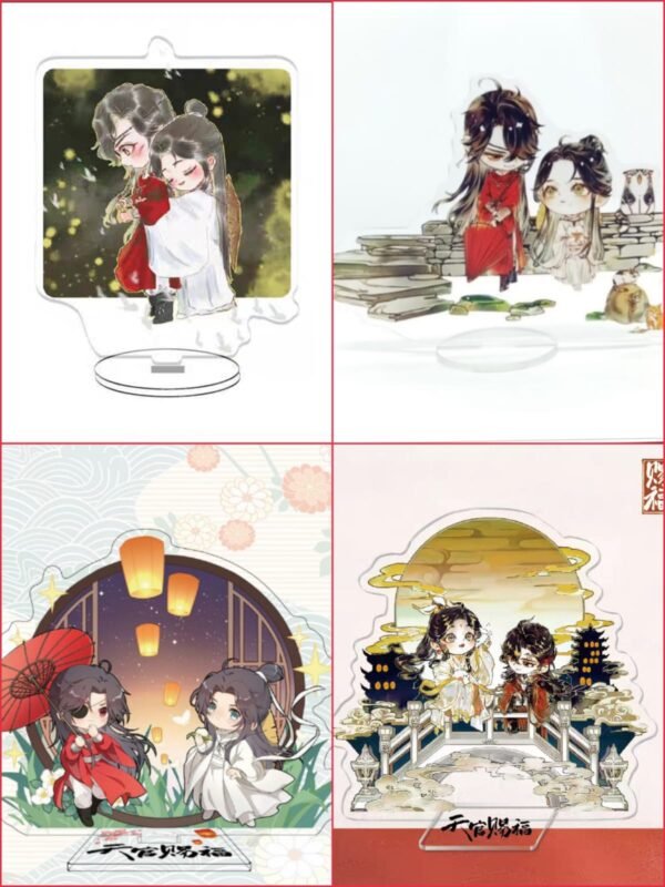 Pajangan Akrilik Standee Tian Guan Ci Fu Xie Lian & Hua Cheng Chibi Version