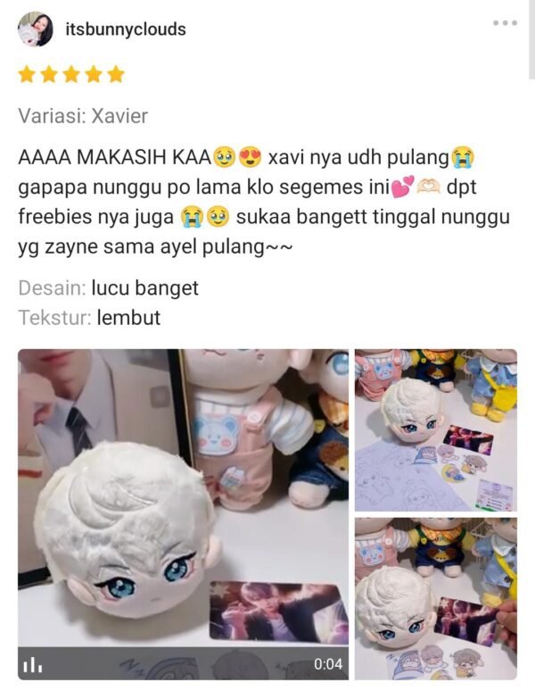 Mini Doll Keychain Love and Deepspace Zayne Rafayel Xavier - Image 9