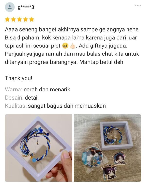 Gelang Bracelet Wanderer Scaramouche Genshin Impact - Image 6