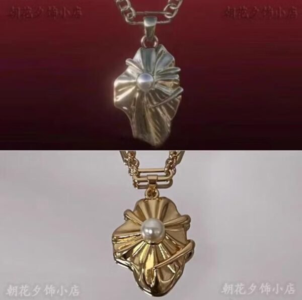 Love and Deepspace Sylus Qin Che Necklace Claw Crow Pearl Pendant - Image 2
