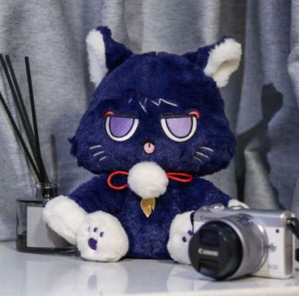 Genshin Impact Wanderer Balladeer Scaramouche Cute Cat Plush Doll - Image 5