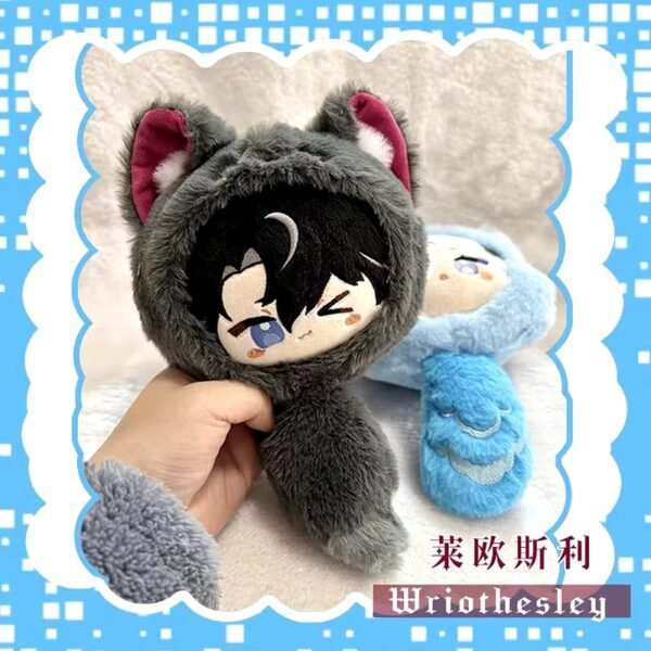 Mini Doll Keychain Head Neuvillette and Wriothesley Genshin Impact - Image 3
