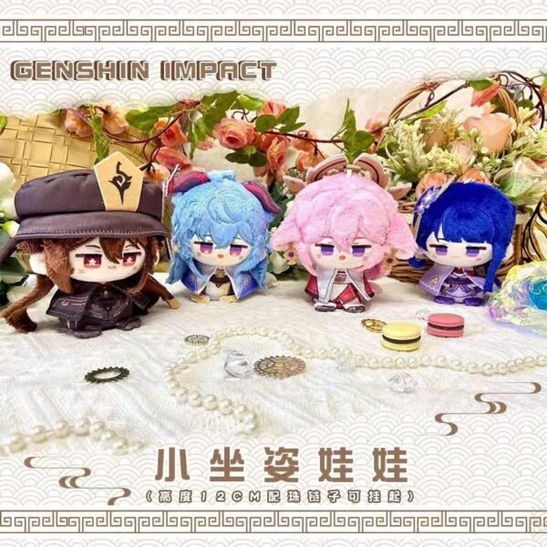 Genshin Impact Mini Doll 12 CM Hutao Yae Miko Ganyu Raiden Ei