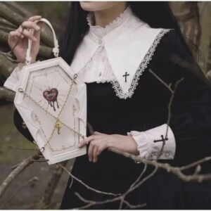 Itabag Gothic Lolita Ladies Chain Vintage Transparent