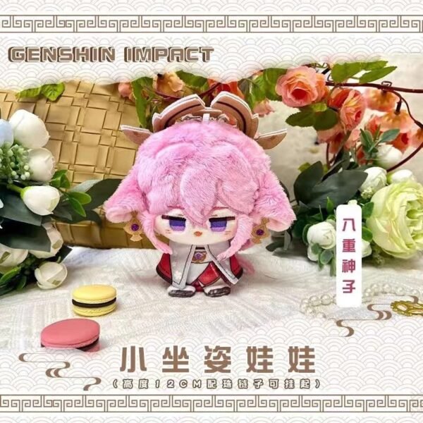Genshin Impact Mini Doll 12 CM Hutao Yae Miko Ganyu Raiden Ei - Image 5