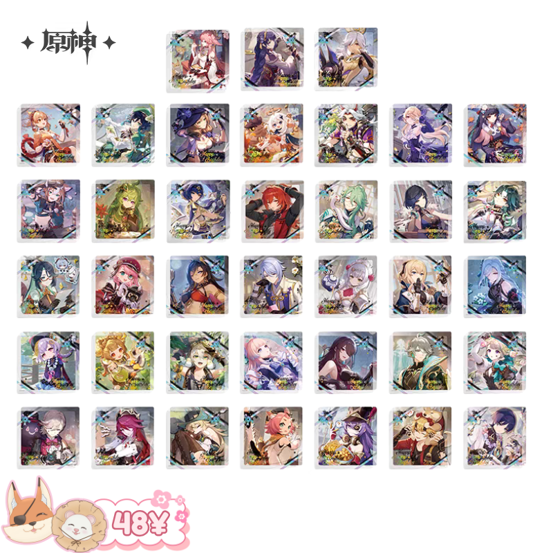 Genshin Impact Destined Day 2025: Thick Acrylic Coasters