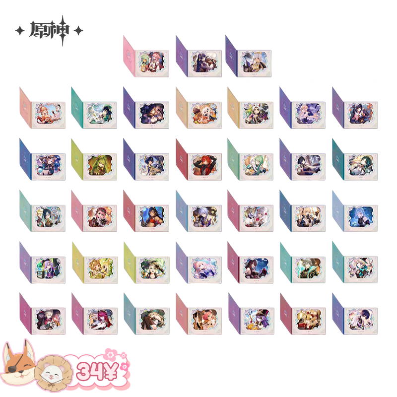 Genshin Impact Destined Day 2025: Flip-paper Window Shikishi