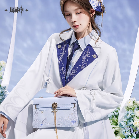 Genshin Impact Kamisato Ayato Themed Apparel: Tassel Chain Bag - Image 2