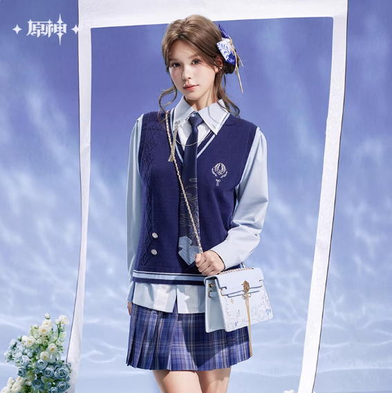 Genshin Impact Kamisato Ayato Themed Apparel: Tassel Chain Bag - Image 3