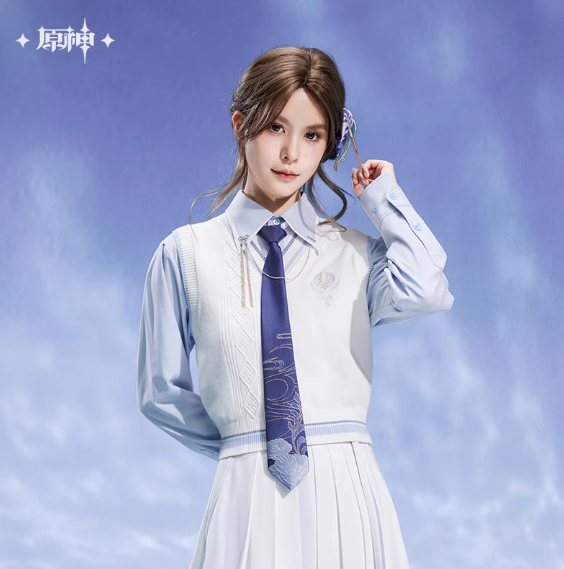 Genshin Impact Kamisato Ayato Themed Apparel: Knitted Vest - Image 3