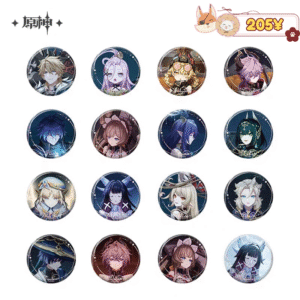 [WHOLE BOX] Genshin Impact Moonlit Ballad of the Night Series: Badge 58mm