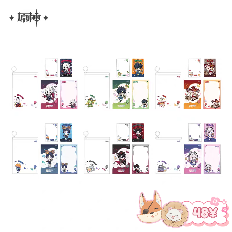 Genshin Impact Twilight Whimsy Series: Stationery Set