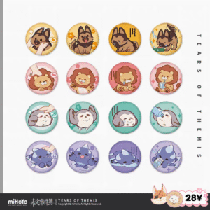 [LIMITED] Tears of Themis Fluffy Time Series: Mini Plush Badge Set
