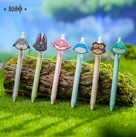 Genshin Impact Teyvat Zoo Theme Series Gel Pen Set (2pcs/set)