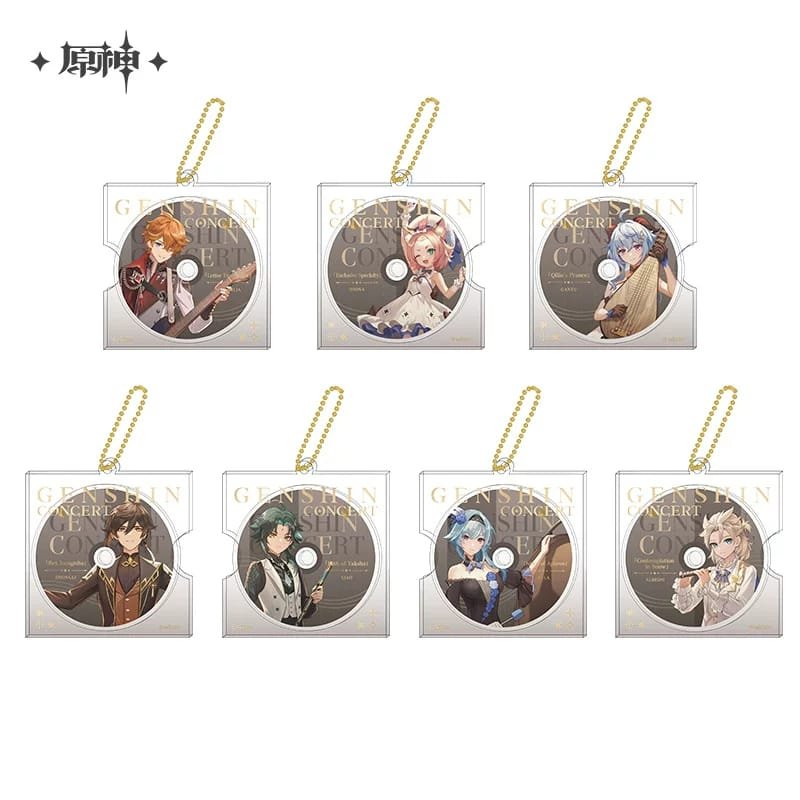 Genshin Impact Concert Series: Character CD Style Keychain