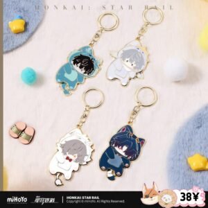HSR Boys' Dormitory Series: Q Version Metal Keychain