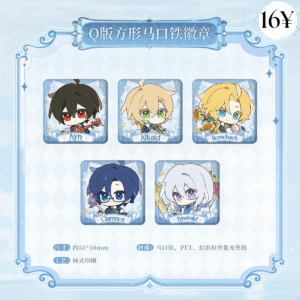 [LIMITED] Lovebrush Chronicles Serenade for Eternity Series: Q Ver. Square Tinplate Badge