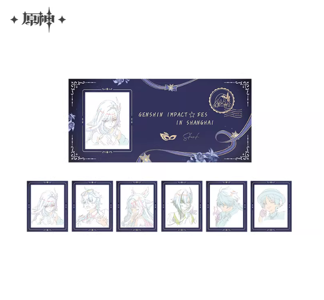 Genshin Impact 2026 Carnival Gathering: Original Artwork Ticket Stub Set - Image 2
