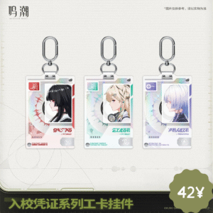 Wuthering Waves School Admission Certificate Series Student ID Keychain Chisa Lynae Mornye