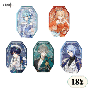 Genshin Impact Resplendent Feast Vol.2 Series: Embossed Reflective Badge