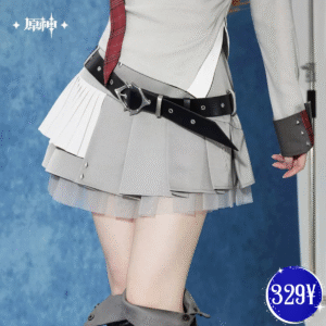 Genshin Impact Tartaglia Theme Impression Series: Pleated Mini Skirt