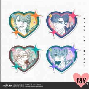 [LIMITED] Tears of Themis Valentine's Day Series: Retro Style Color Block Embossed Paper Badge