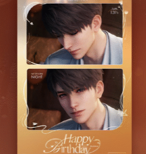 [#THRFafaFuwa] Love and Deepspace Caleb Birthday 2025 Invitation Photocard