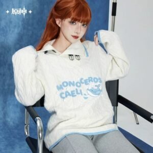 [LIMITED] Genshin Impact Tartaglia Theme Impression Series: Cable Knit Collar Sweater