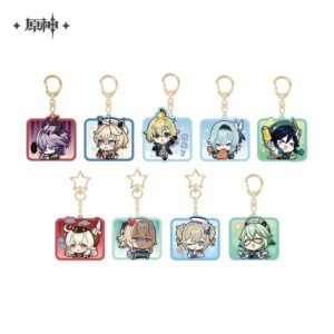 Genshin Impact Mondstadt Theme Series: Q-Ver Emoticon Acrylic Keychain
