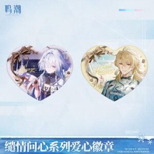 Wuthering Waves When Two Hearts Collide Heart-Shaped Theme Series: Badge