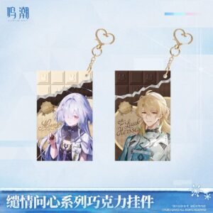 Wuthering Waves When Two Hearts Collide Heart-Shaped Theme Series: Chocolate Keychain