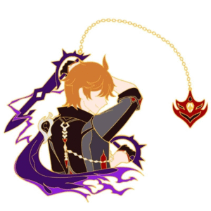 [#THRFafaFuwa] Genshin Impact Badges Brooches Tartaglia
