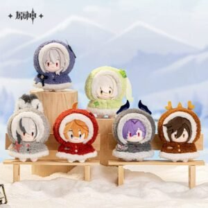 Genshin Impact Fun in The Snow Theme Series: Plush Keychain