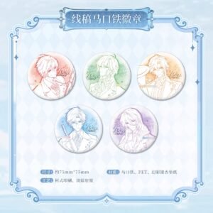 [LIMITED] Lovebrush Chronicles X KAKACODE Serenade For Eternity Series: Line-Drawing Badge