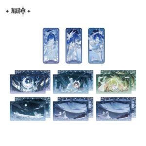Genshin Impact Chronicles of the Accompanying Moon: Badge x Commemorative Card Set