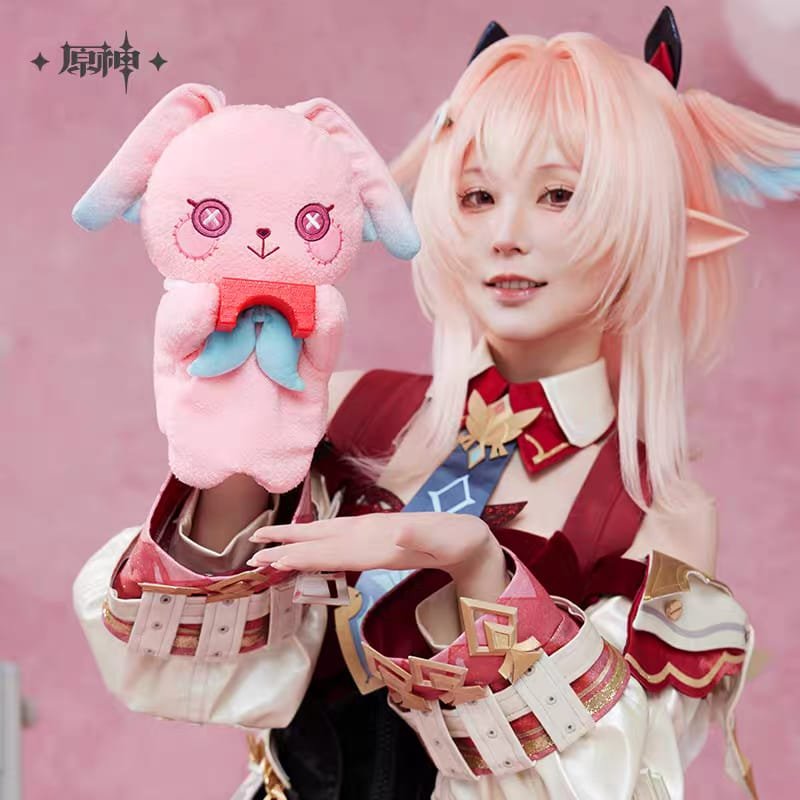 Genshin Impact Linnea Lop-eared Rabbit Plush Hand Puppet