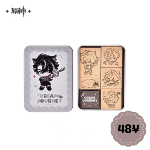 Genshin Impact Dream Journey Series: Q Version Wooden Stamp (Wriothesley Ver.)