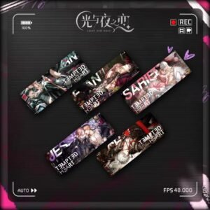 [LIMITED STOCK] Light and Night "Tempted Heart" Series: Flash Collectible Ticket