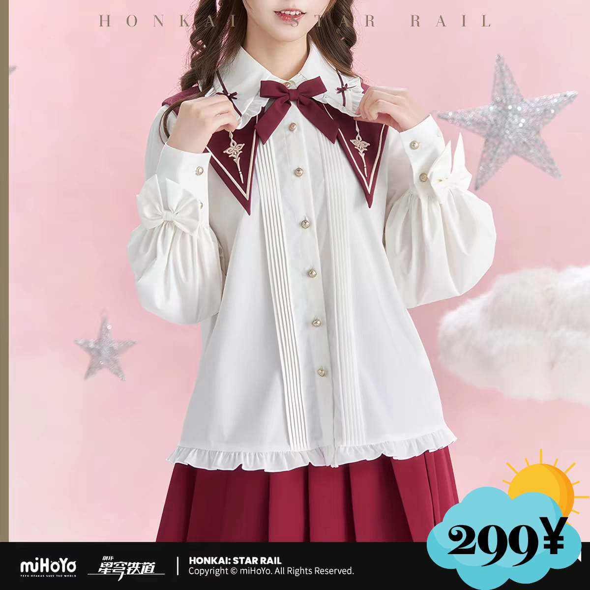 Honkai Star Rail Hyacine Themed Apparel: Shirt