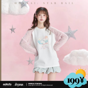 Honkai Star Rail Hyacine Themed Apparel: Long Sleeve T-Shirt